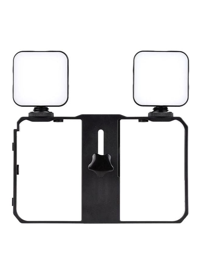 NIBEMINENT 2-Piece Mini LED Photography Light Set Black/White  - Image 1
