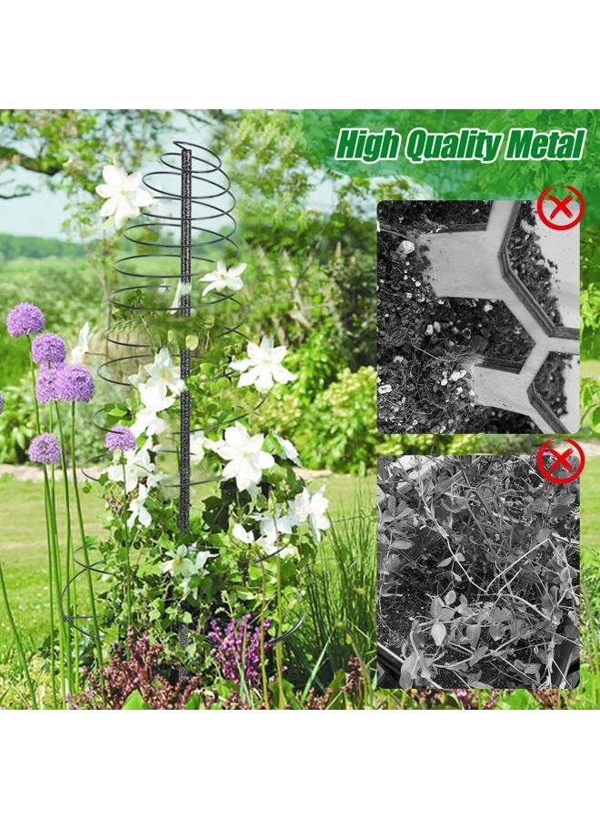 Daneried Trellis for Climbing Plants Outdoor, 73inch Tall Plants Trellis Support Metal Garden Trellis for Vegetables Flowers Plants Vine Support - Image 3