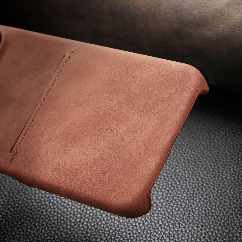 إيروريكس جراب هاتف Google Pixel 10 Pro XL مصنوع من جلد الغنم مع فتحة للبطاقات (بني) - Image 5