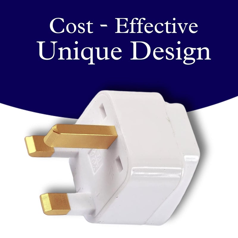 KAVANA 3pcs Type G Universal UK Flat 3 Pin PlugConversion PlugsTravel Power SocketConverterComplatible in UK Countries England Scotland Wales and Ireland - Image 4
