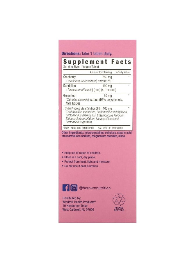 Her Own - Her Own, UTI, 30 Veggie Tablets - Image 1