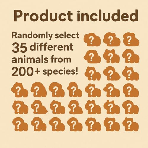 NEXT STOP M 35 PCS Mystery Animal Figurines Randomly Selected from Over 200 Unique 3D Printed Animal Figurines Fidget Desk Toys for Kids Party Favors Classroom Rewards for Easter Egg Stuffers - Image 5