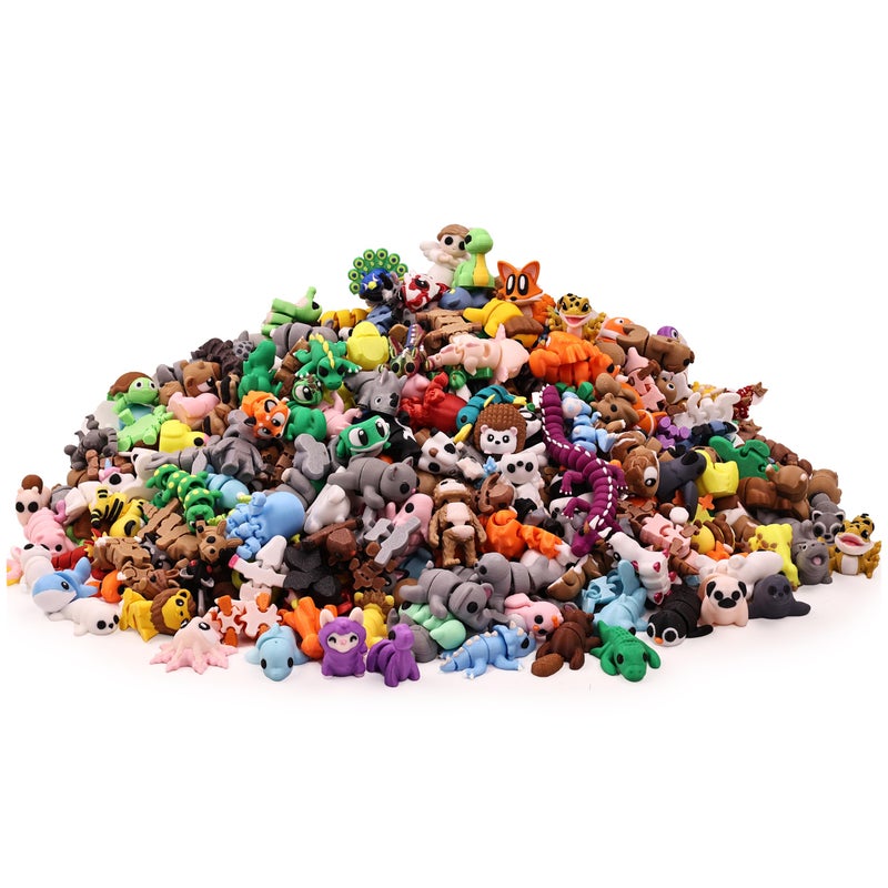 NEXT STOP M 35 PCS Mystery Animal Figurines Randomly Selected from Over 200 Unique 3D Printed Animal Figurines Fidget Desk Toys for Kids Party Favors Classroom Rewards for Easter Egg Stuffers - Image 3