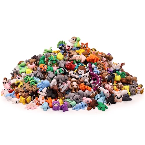 NEXT STOP M 35 PCS Mystery Animal Figurines Randomly Selected from Over 200 Unique 3D Printed Animal Figurines Fidget Desk Toys for Kids Party Favors Classroom Rewards for Easter Egg Stuffers - Image 1