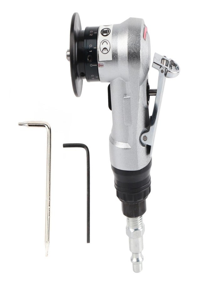 Walfront Adjustable 45° Pneumatic Chamfering Tool Air Powered Beveling Tool Handheld Deburring Grinder with US Type Interface Small Lightweight for Metal Working Projects - Image 1