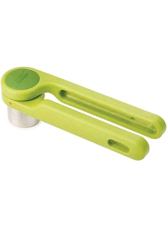 Joseph Joseph 20102 Helix Garlic Press Mincer Ergonomic Twist Action Hand Juicer Green Stainless Steel  - Image 2