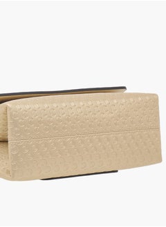 Le Confort Women Monogram Embossed Satchel Bag with Button Closure Ramadan Collection  - Image 5