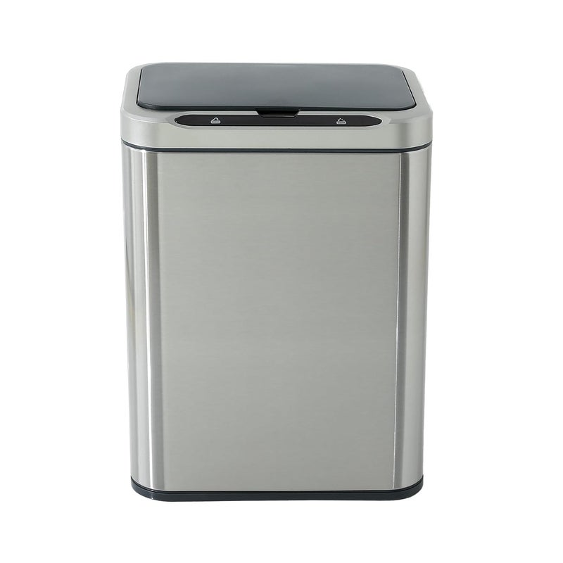 Kuber Industries 20L Stainless Steel Automatic Touchless Motion Sensor Dustbin Quick Open Soft Close Lid Garbage Bin for Kitchen Bathroom Indoor Outdoor Trash Can - Image 2