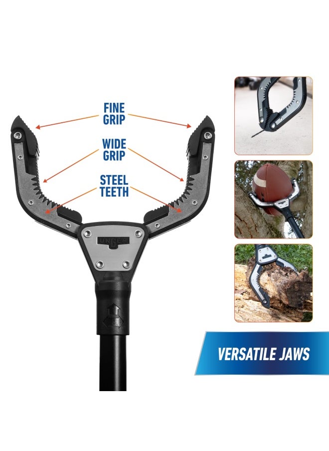 Unger Professional Rugged Reacher Heavy Duty Grabber Tool For Outdoor Clean-Up 42.5  Black  - Image 3