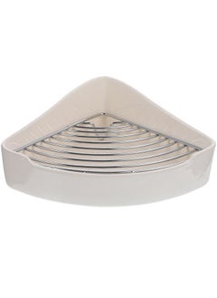 POPETPOP POPETPOP Rabbit Litter Box Ceramic Rabbit Toilet : Rabbit Corner Litter Box Bunny Litter Box Small Animal Litter Box Pet Toilet for Guinea Pigs Hamster Chinchilla Hedgehog, 24x18.5cm, White  - Image 1
