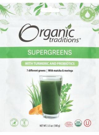 Supergreens with Turmeric and Probiotics 3.5 oz (100 g) - pzsku/Z89146AFEEFFF379C98CBZ/45/_/1728489287/9f9218ea-b6e0-4f74-ad0f-123d4dbc4a51