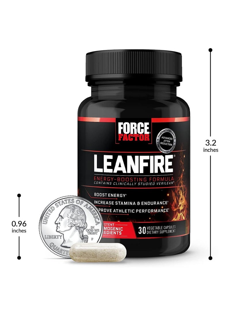 LeanFire Potent Thermogenic Fat Burner Dietary Supplement - 30 Capsules