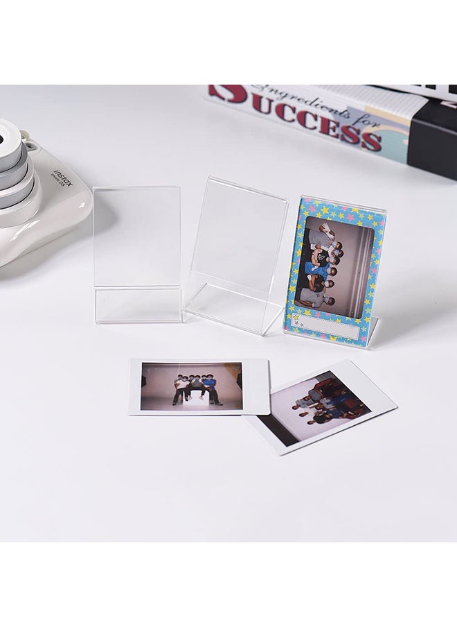 Generic 3-Pack L-Shape Acrylic Photo Frame Mini Stand For Fujifilm Instax 8/8+/70/7s/90/25/26/50s/9/SP-1/SP-2 Film, 3 Inch Clear 9x5.4x3.3cm  - Image 2