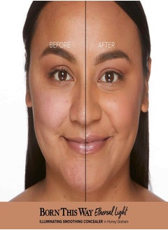 Too FacedCosmetics Too Faced Born This Way Ethereal Light Illuminating Smoothing Concealer Honey Graham - Tan With Neutral Undertones 5ml  - Image 2