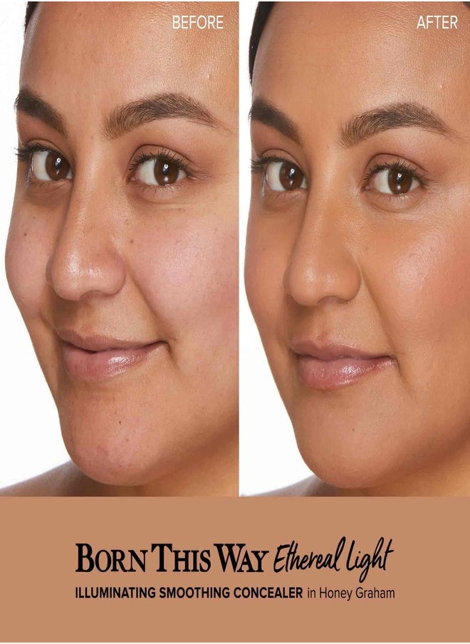 Too FacedCosmetics - Too Faced Born This Way Ethereal Light Illuminating Smoothing Concealer Honey Graham - Tan With Neutral Undertones 5ml - Image 1