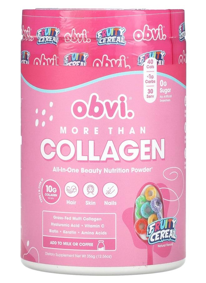 More Than Collagen All-In-One Beauty Nutrition Powder Fruity Cereal 12.35 oz (350.1g) - pzsku/Z8914C00B681FCAFE10A8Z/45/_/1728489478/67ea374e-8a7b-4dc7-8422-256ee62f0755