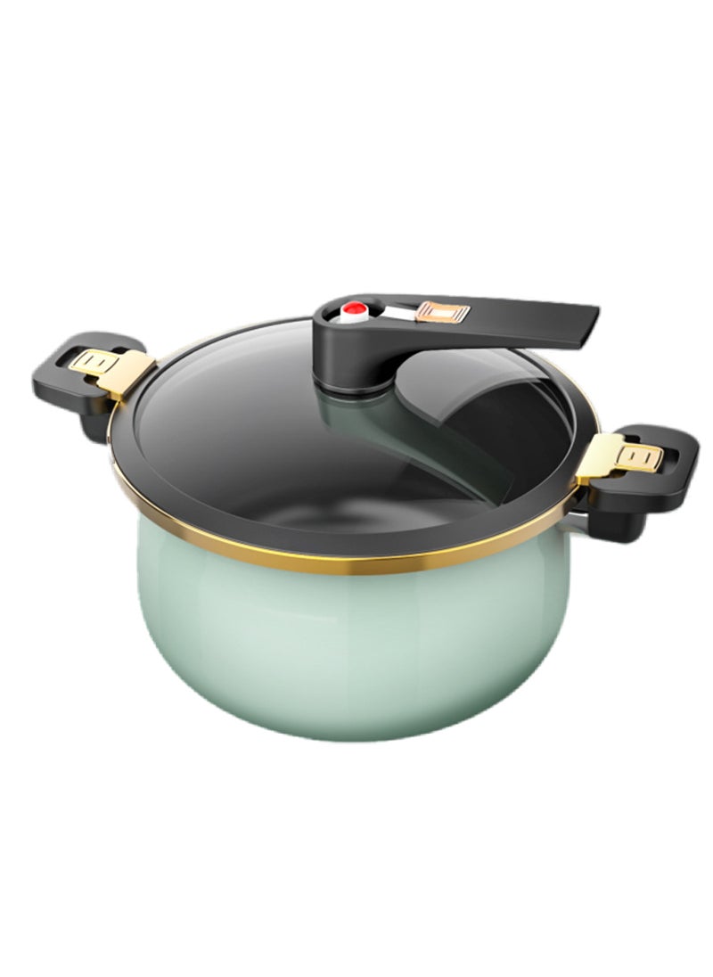 Sharpdo 7L Multifunctional Enamel Micro Pressure Cooker Soup Pot and Stew Pot  - Image 1