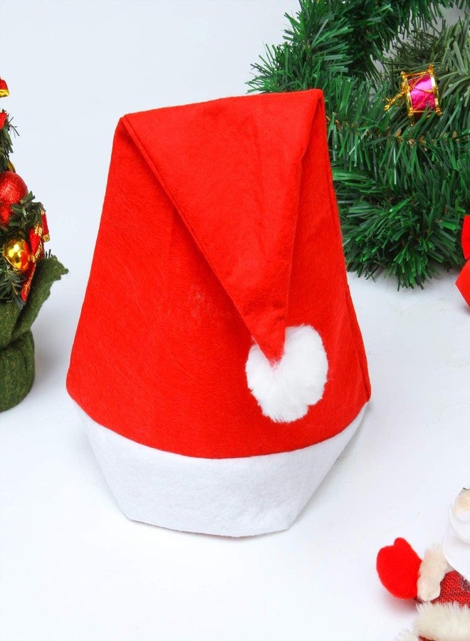 Partunay Pack Of 50 Christmas Cap Santa Claus Cap Christmas Xmas Party Cap Santa Cap For Christmas Party Celebrations Props Christmas Santa Hat Christmas Party Costume Dress (50) - Image 4
