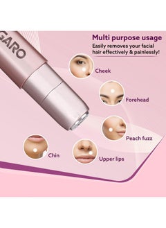 AGARO Facial Hair Remover Fhr170 For Women, Cordless & Painless Hair Remover With Hypoallergenic Blade, Rechargeable, Multipurpose & Safe Use For Upper Lip, Chin, Cheeks & Forehead, Ideal For On-The-Go.  - Image 5