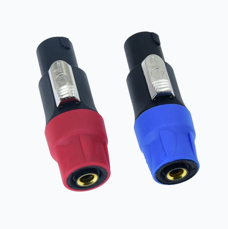 Arklove Speakon to 1/4 Adapter na4ljx Connector Upgraded 1/4" inch ts Jack Female to NL4FC Male Converter are for Converting Cable to NL4FC Plug for pa dj Speaker/Amplifier/Mixer Adapter - 2PCS - Image 1