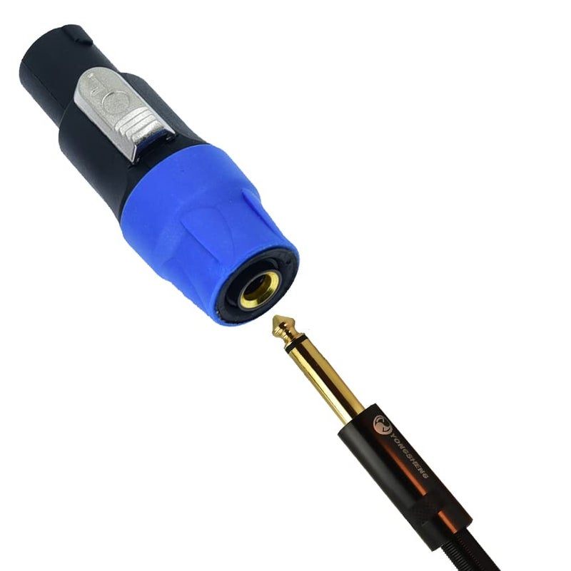 Arklove Speakon to 1/4 Adapter na4ljx Connector Upgraded 1/4" inch ts Jack Female to NL4FC Male Converter are for Converting Cable to NL4FC Plug for pa dj Speaker/Amplifier/Mixer Adapter - 2PCS - Image 5