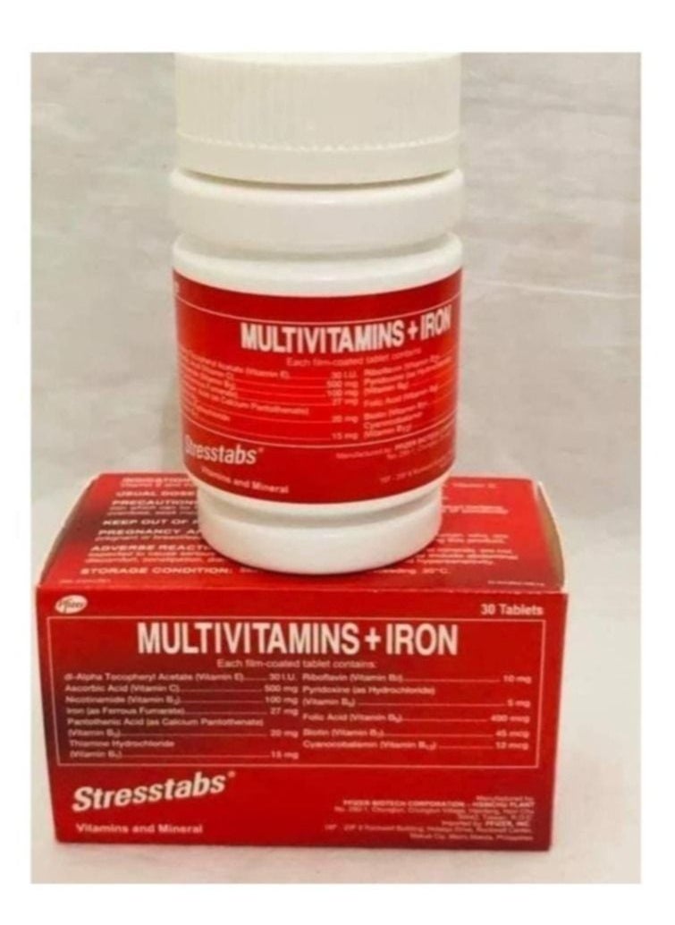 Stresstabs - Multivitamins And Iron Tablets 30csp - Image 1