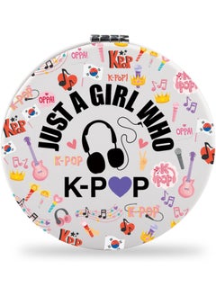 SEIRAA SEIRAA K Pop Makeup Mirror K-Pop Lover Gifts Korean Finger Love Symbol Gifts K Pop Pocket Mirror K-Pop Fans Gifts (Pop) 