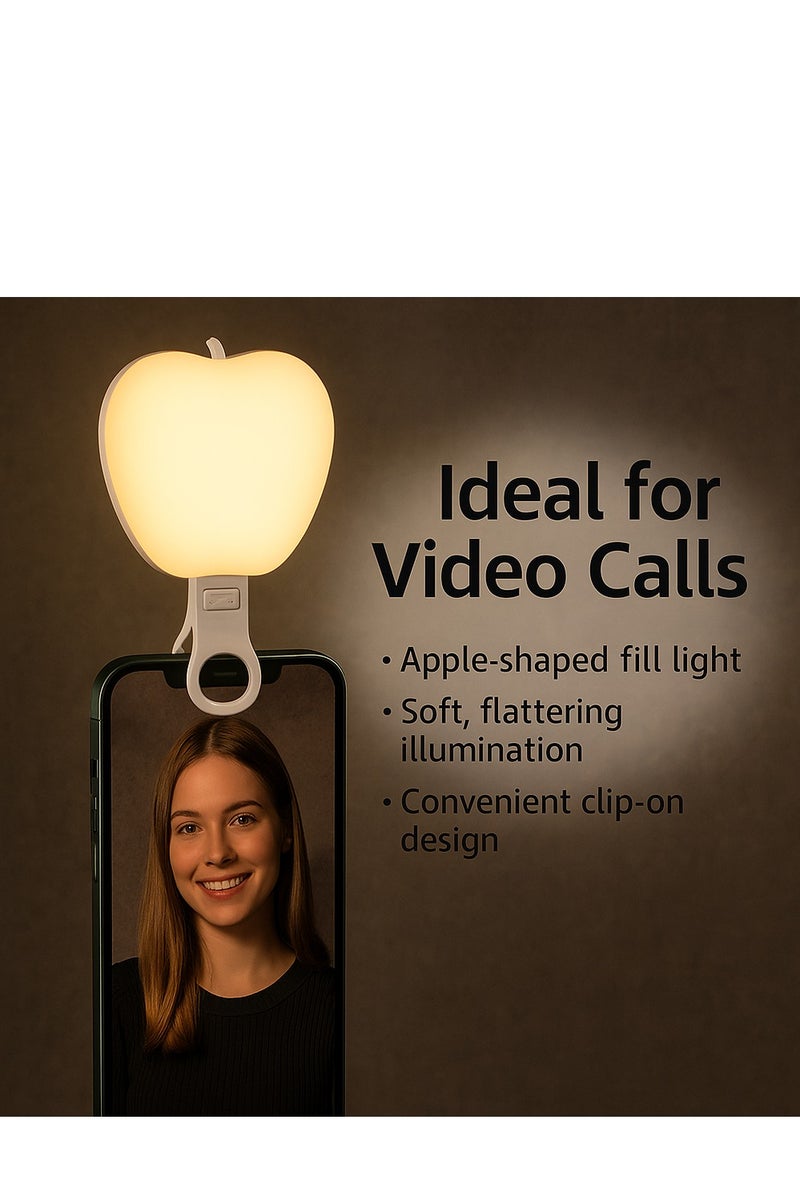 مصباح سيلفي احترافي  بمشبك - مصباح LED   قابل لإعادة الشحن | 3 أوضاع إضاءة ودرجات سطوع متعددة | إضاءة مثالية للموبايل، اللاب توب، المكياج، مكالمات الفيديو، تيك توك والبث المباشر - - Image 4