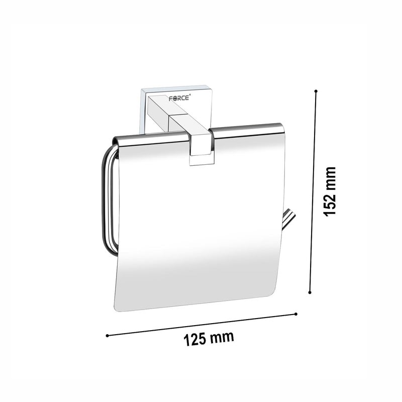 Force Toilet Paper Roll Holder Square for Bathroom Stainless Steel 304 Toilet Paper Holder in Bathroom Toilet Tissue Roll Holder for Bathroom Toilet roll Stand Bathroom Accessories  - Image 3