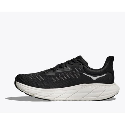 Hoka Women's Arahi 7 Sneaker, Black/White, 5.5 Wide - Image 5