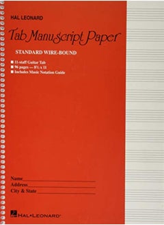 GUITAR TABLATURE MANUSCRIPT PAPER - WIRE 