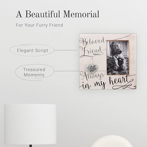 YOUNGS Young's 9" x 0.5" x 9" Wood 4" x 6" Pet Memorial Picture Frame - Image 4