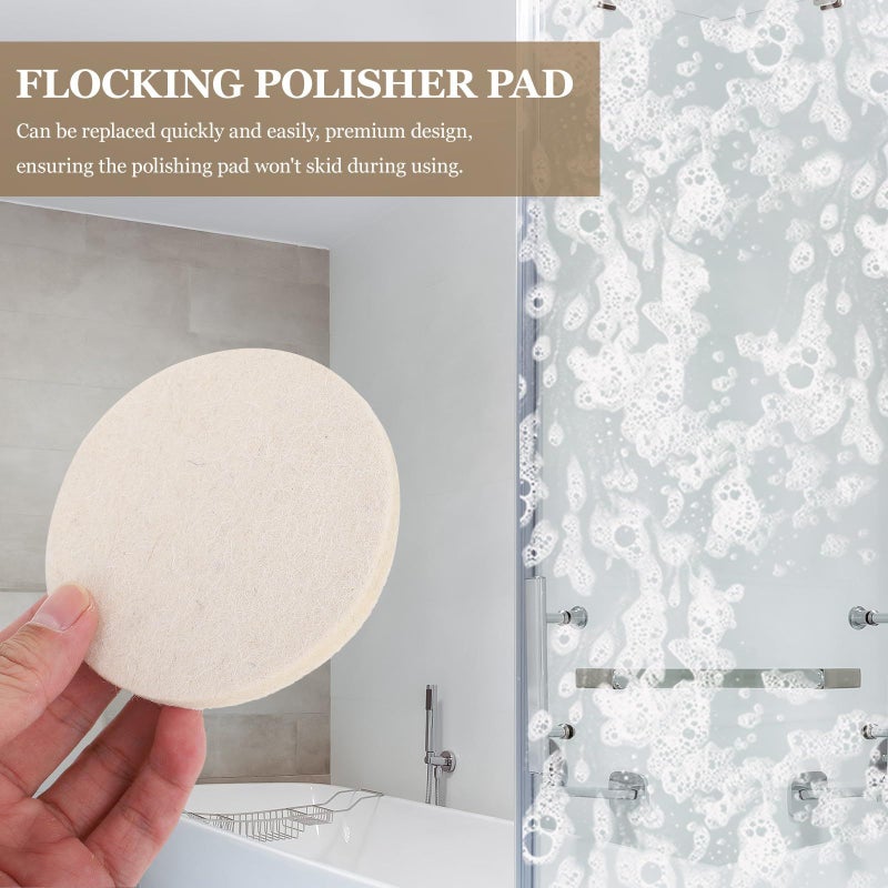 4 Inch High Density Wool Polishing Discs Self Adhesive Buffing Pads For Automotive Repair - Image 5