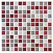 Yoillione 3D Mosaic Tile Sticker Removable Wallpaper Tile Red, 3D Self Adhesive Wall Tiles Bathroom Wall Tiles for - Image 2