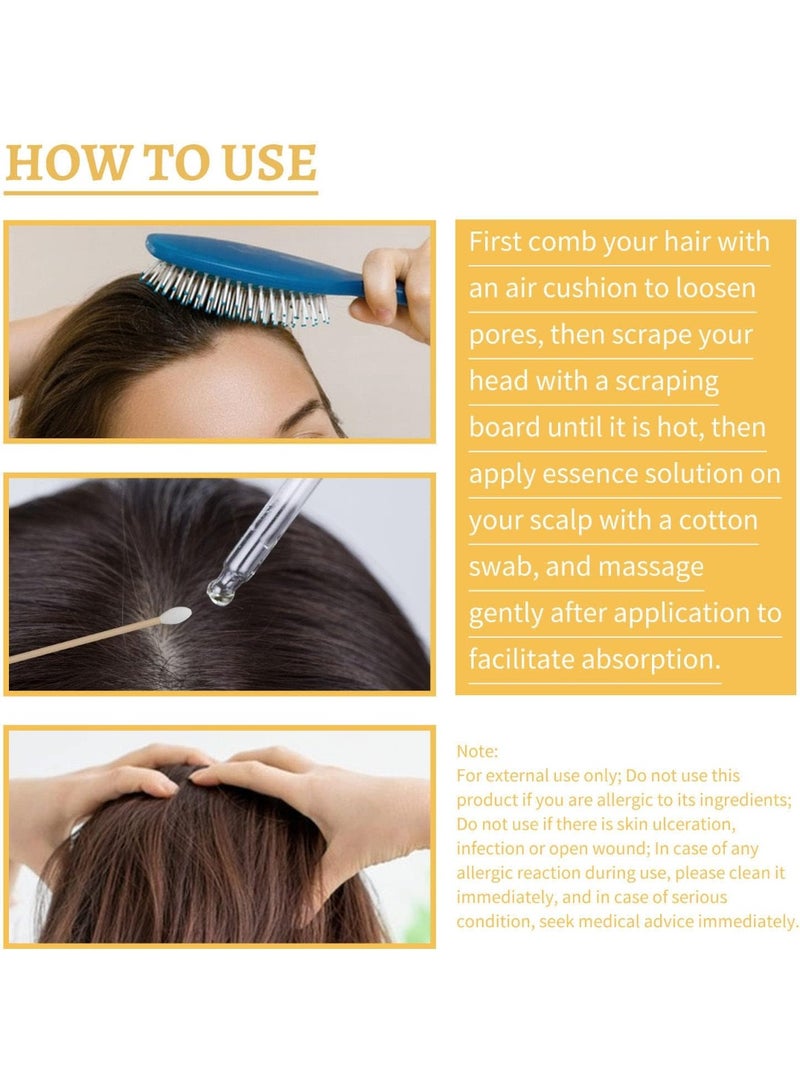 SOUTH MOON Natural Darkening Hair Serum - Restore Natural Color, Repair Gray/White Hair, Scalp Care, Anti-Hair Loss, 30ML - Image 5