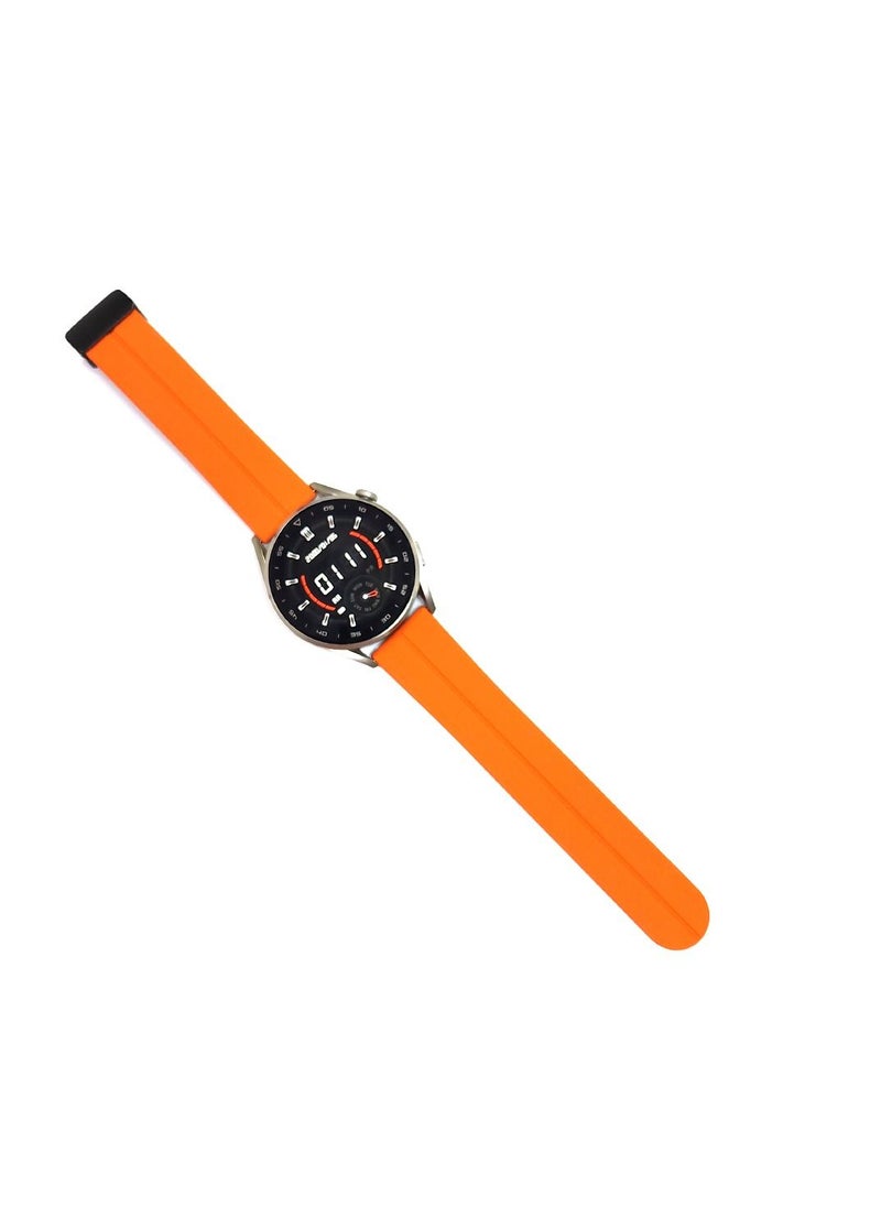 Generic - 20mm Silicone Strap With Magnetic Folding Buckle  For Amazfit Bip U Pro / Bip / Bip Lite / Bip S / Bip S Lite / Bip U Orange - Image 1