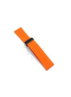 Generic 20mm Silicone Strap With Magnetic Folding Buckle  For Amazfit Bip U Pro / Bip / Bip Lite / Bip S / Bip S Lite / Bip U Orange  - Image 3