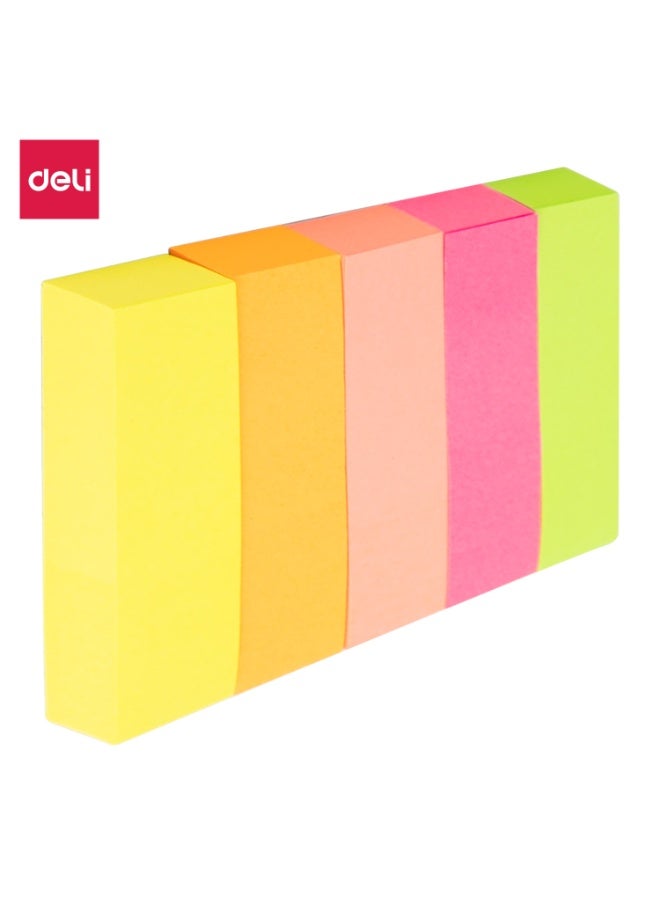 DELI EA11402 علامات تبويب الفهرسة ورق 50x15 مم (5x100 ورقة) (1x24)