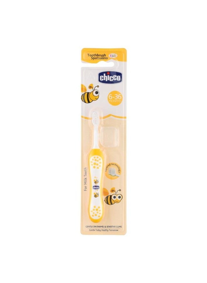 Chicco Baby Toothbrush Yellow 6-36M - Image 4