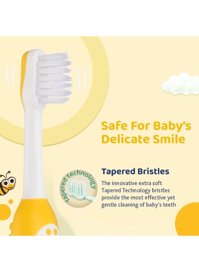 Chicco Baby Toothbrush Yellow 6-36M - Image 2