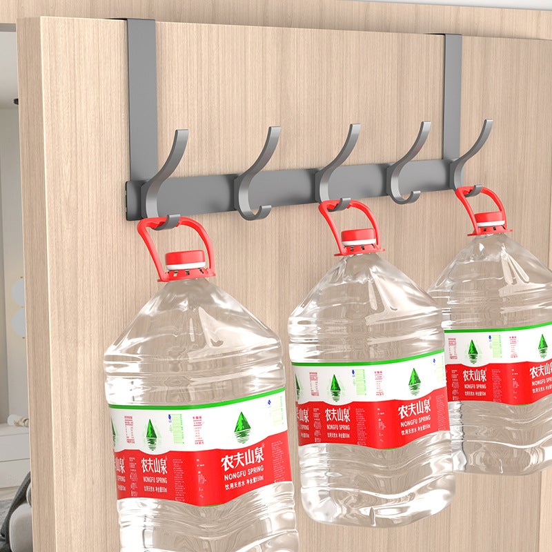 Behind-The-Door Hook Space Aluminum Punch-Free Bathroom Hook Bedroom Storage Clothes Hanger Hook Wall Clothes Hook - Image 5