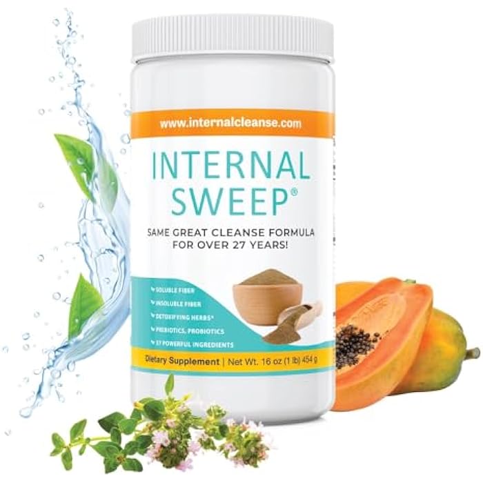 Internal sweep® - (454 جرام من مسحوق تنظيف القولون والديتوكس بالألياف، مزيج قوي من 37 عشبة استخدمها خبراء الأعشاب لعدة قرون. - Image 5