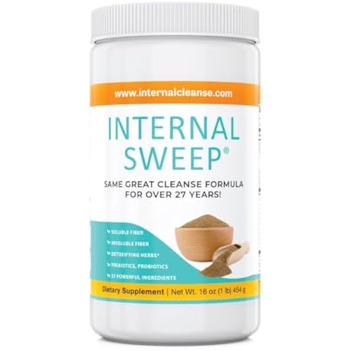 Internal sweep® - (454 جرام من مسحوق تنظيف القولون والديتوكس بالألياف، مزيج قوي من 37 عشبة استخدمها خبراء الأعشاب لعدة قرون. - Image 1