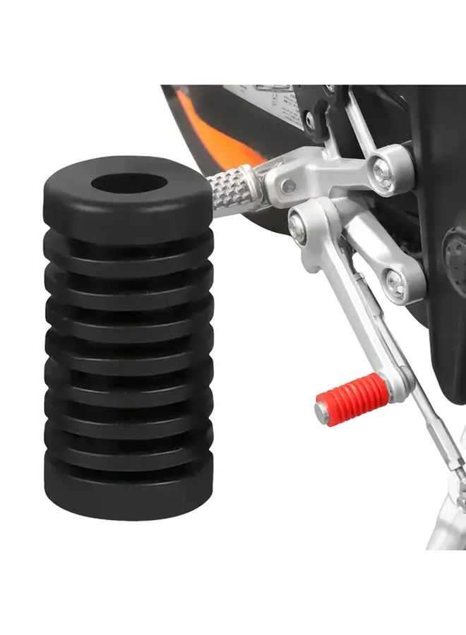 One Universal Motorcycle Gear Shift Rubber Pad Red Easy Installation Cover - Image 1