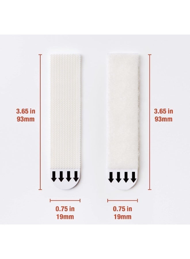 jaexest 24 Pairs Large Picture Hanging Strips – Heavy Duty Removable Hook and Loop Tape – Damage-Free Picture Hanger – Wall Art Hanging Strips for Frames, Posters – Strong Adhesive, Clean Removal - Image 2