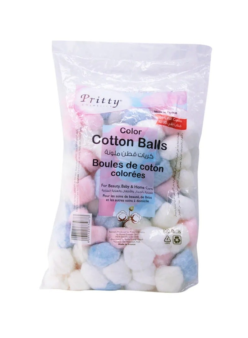Pritty Color Cotton Balls 100S