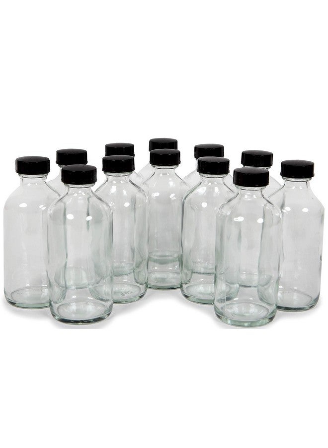 Vivaplex Vivaplex, 12, Clear, 8 oz Glass Bottles, with Lids  - Image 5