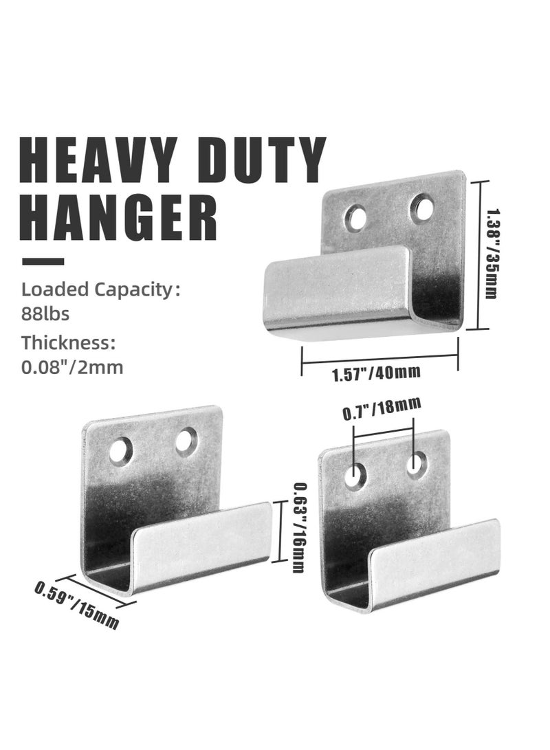 10 Pcs Stainless Steel Tile Display Wall Hangers, Silver Wall Mount Brackets Hooks, Heavy Duty for Mirrors, Picture Frames, Ceramic Wall Displays - Image 3