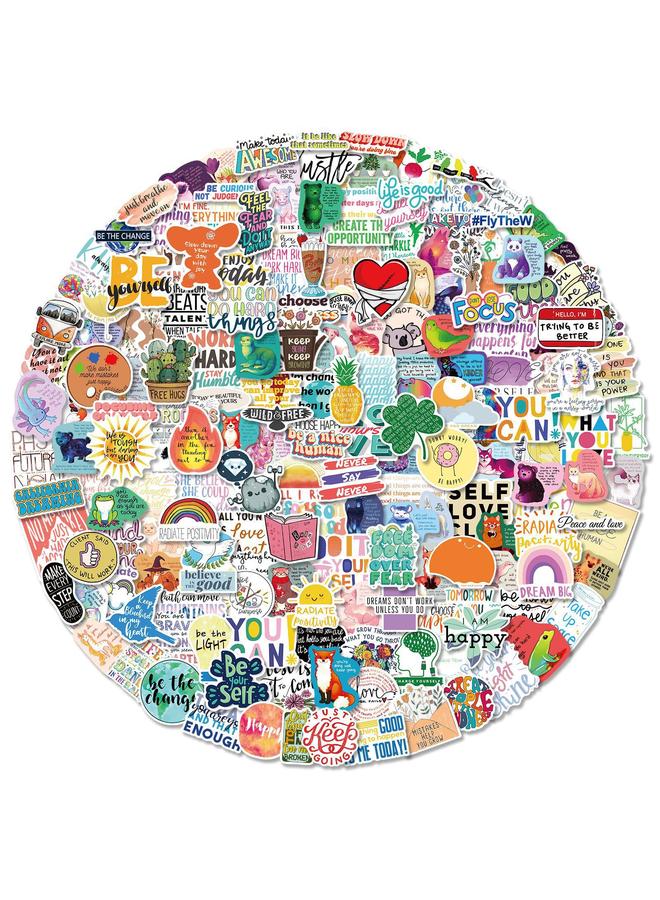 Bluejw 200 Ins Small Fresh English Text Stickers Skateboard Guitar Luggage Waterproof Inspirational Stickers - Image 1