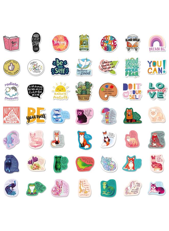 Bluejw 200 Ins Small Fresh English Text Stickers Skateboard Guitar Luggage Waterproof Inspirational Stickers - Image 5